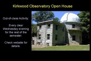 Kirkwood observatory