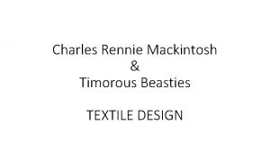 Charles mackintosh