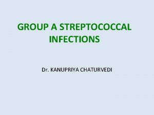 GROUP A STREPTOCOCCAL INFECTIONS Dr KANUPRIYA CHATURVEDI INTRODUCTION
