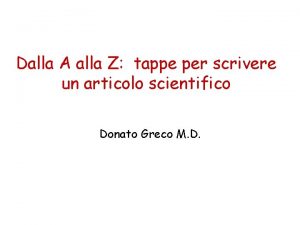 Dalla A alla Z tappe per scrivere un