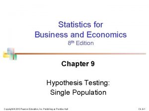 Statistics for Business and Economics 8 th Edition