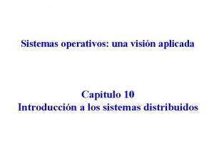 Sistemas operativos