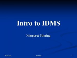 Ca idms manuals Ca idms manuals