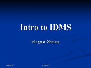 Ca idms manuals