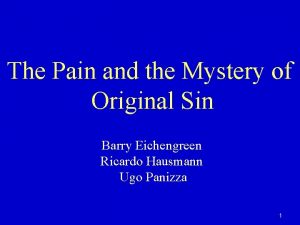 The mystery of original sin