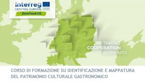 CORSO DI FORMAZIONE SU IDENTIFICAZIONE E MAPPATURA DEL