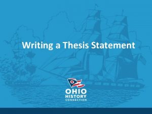 What is thesis statement example