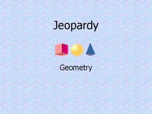 Geometry (polygons) jeopardy