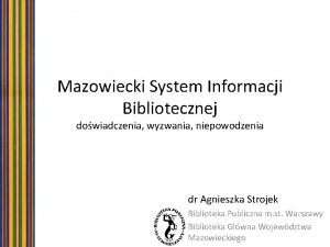Agnieszka strojek