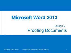 Microsoft word 2014