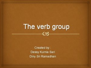 Verb groups