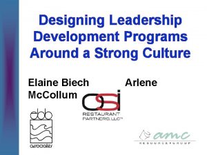 Designing Leadership Development Programs Around a Strong Culture