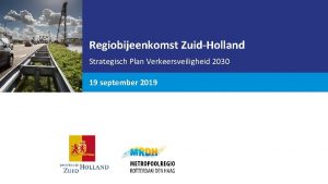 Strategisch plan verkeersveiligheid