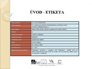 Etiketa