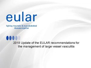 2018 Update of the EULAR recommendations for the