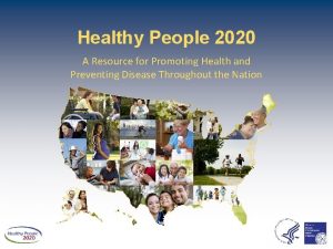 Healthy people 2020 goals