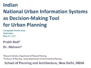 Urban information systems