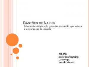 Bastoes de napier