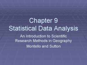 Modality in statistics