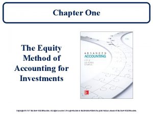 Equity method accounting journal entries