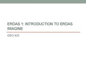 Erdas imagine