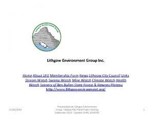 Lithgow environment group