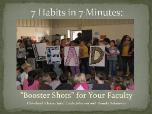 7 Habits in 7 Minutes Booster Shots for