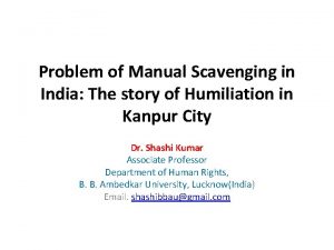 Problem of Manual Scavenging in India The story