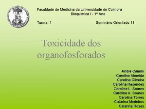 Organofosforados e acetilcolinesterase