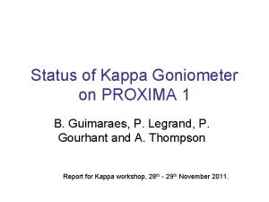 Kappa goniometer