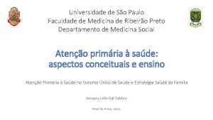 Universidade de So Paulo Faculdade de Medicina de