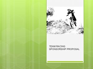 Race team sponsorship proposal