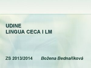 UDINE LINGUA CECA I LM ZS 20132014 Boena