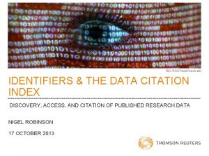 Data citation index