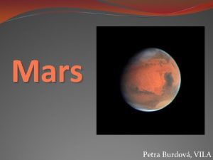 Mars Petra Burdov VII A v skratke tvrt