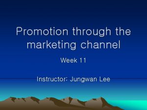 Promotion strategy