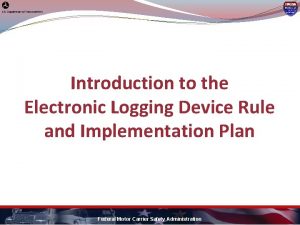 Electronic logging device definition