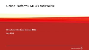 Prolific vs mturk