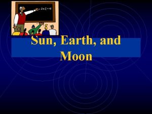 Sun Earth and Moon What causes day night