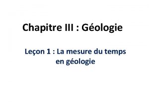 échelle stratigraphique