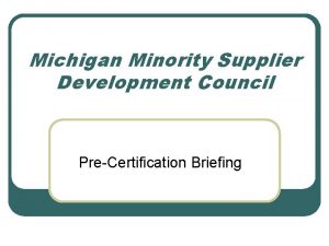 Michigan minority supplier development council