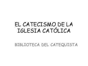 Catecismo años 70