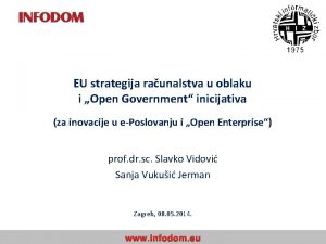 EU strategija raunalstva u oblaku i Open Government