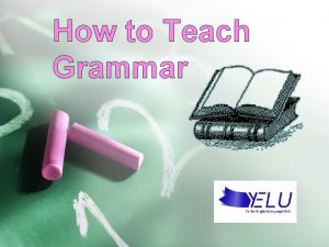 Inductive grammar teaching activities