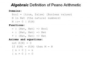 Peano algebra