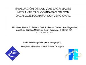 Conductillos lagrimales