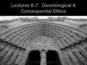 Deontological ethics definition
