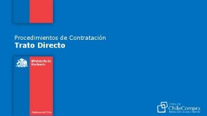 Que es el trato directo Que es el trato directo