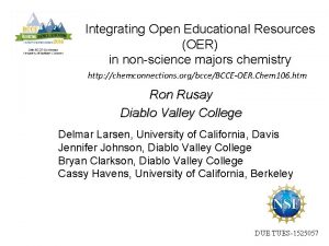 Integrating Open Educational Resources OER in nonscience majors