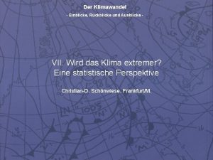 Klima ausblicke